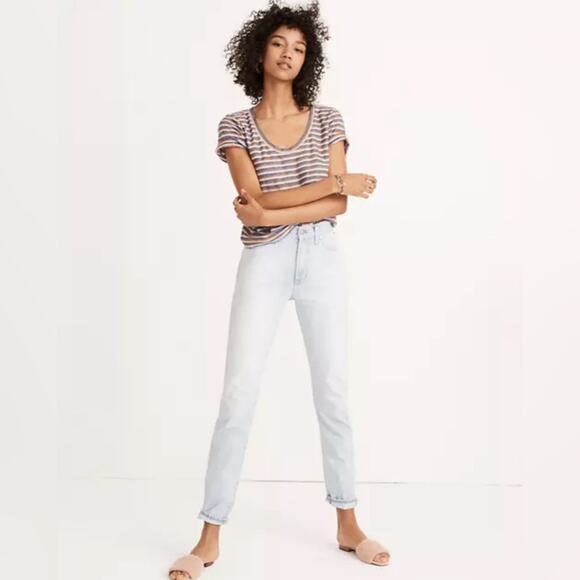 Madewell The Perfect Vintage Jean in Light Fitzgerald Wash Denim Jeans, Size 27 - Picture 1 of 9